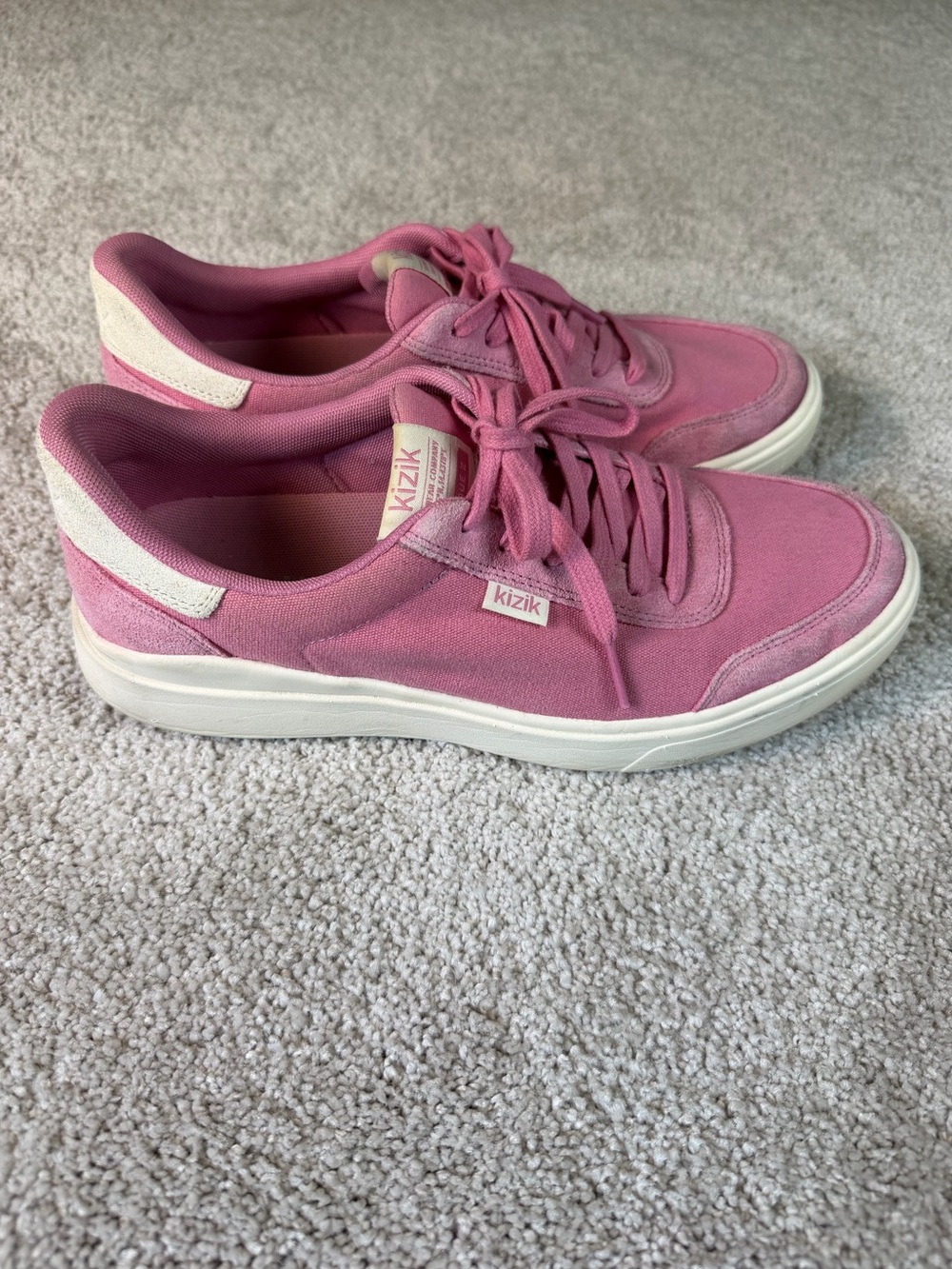 Kizik Prague 2 Hands Free Wild Rose Pink Canvas Sneakers Women's Size 8.5